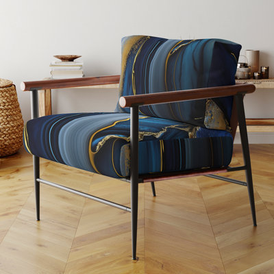 Crymble - Fauteuil d'appoint rembourré en velours