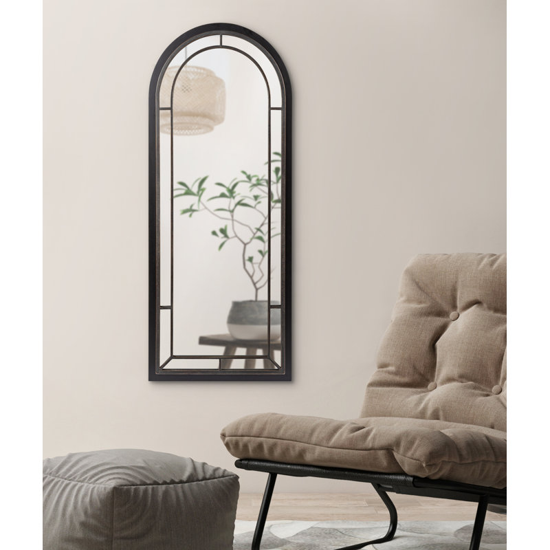 Miroir d'appoint Millwood, Noir, 48 po x 20 po