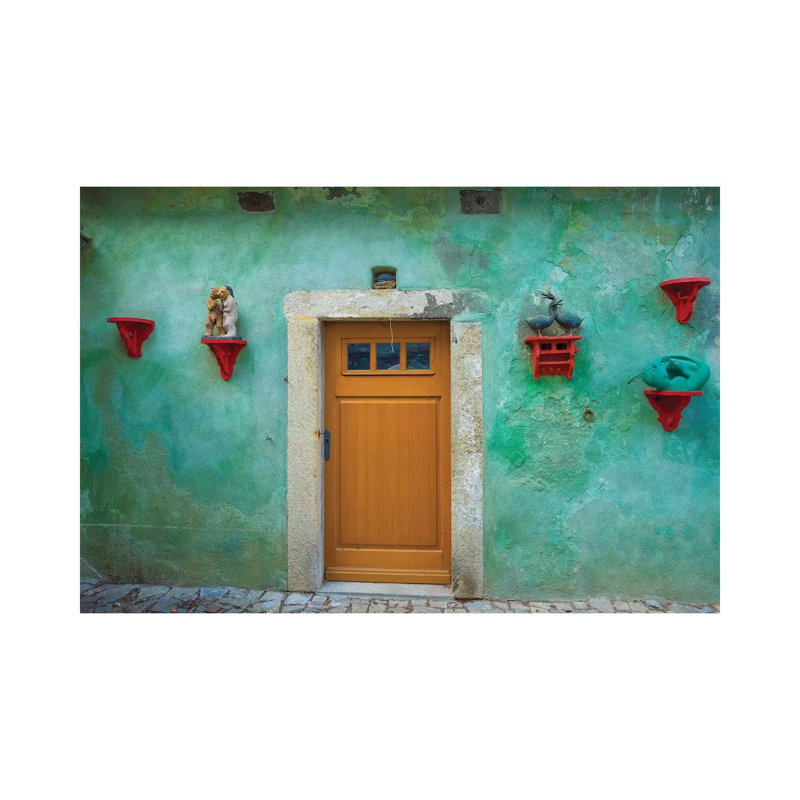 Czech Republic, Cesky Krumlov. House Exterior. by Jaynes Gallery - Wrapped Canvas Print, 152.5 cm H x 101.5 cm W