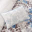Courtepointe 6 pièces, reine bleue, motif floral aquarelle, tissu en microfibre, coussins décoratifs, pièce double / grand lavable à la machine avec jeté floral transitionnel, courtepointe vermicelle, exubérante et-120944556-120944557