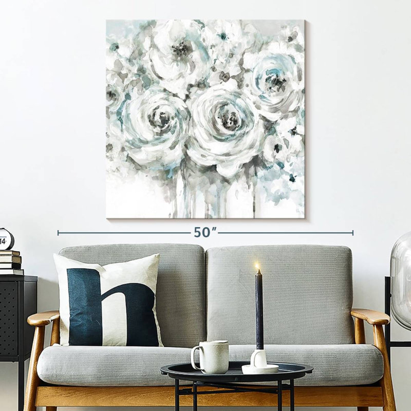 Spring Blues I, 33" H x 33" W