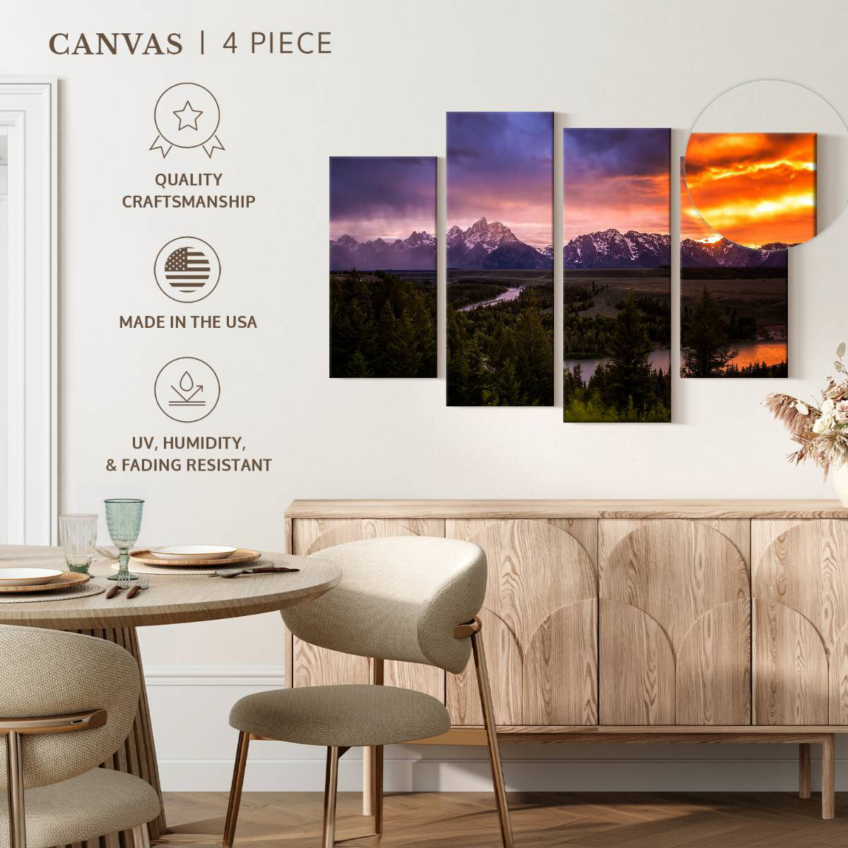 Millwood Pines Alvord Grand Teton Sunset Pigments | Wayfair