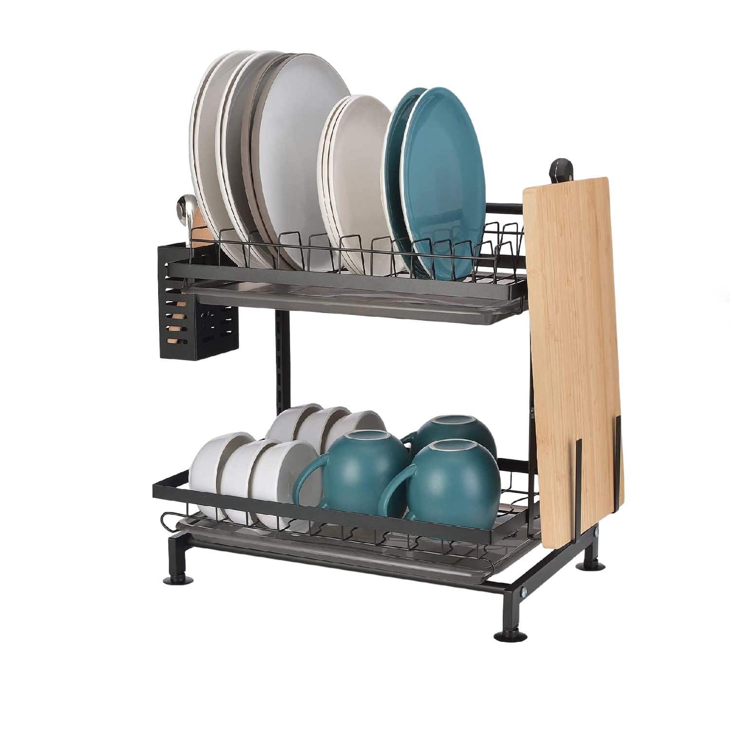 ZHILAI TENGSHUN TRADING INC 2 Tier Stainless Steel Space Saving Dish Rack