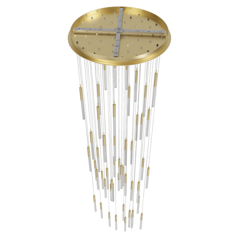 Boa 51 - Light LED Pendant, Brushed Brass