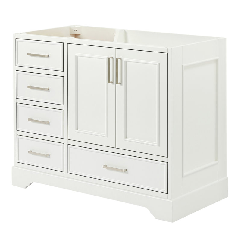 Base de meuble-lavabo simple 42,75 po Peightyn, Blanc