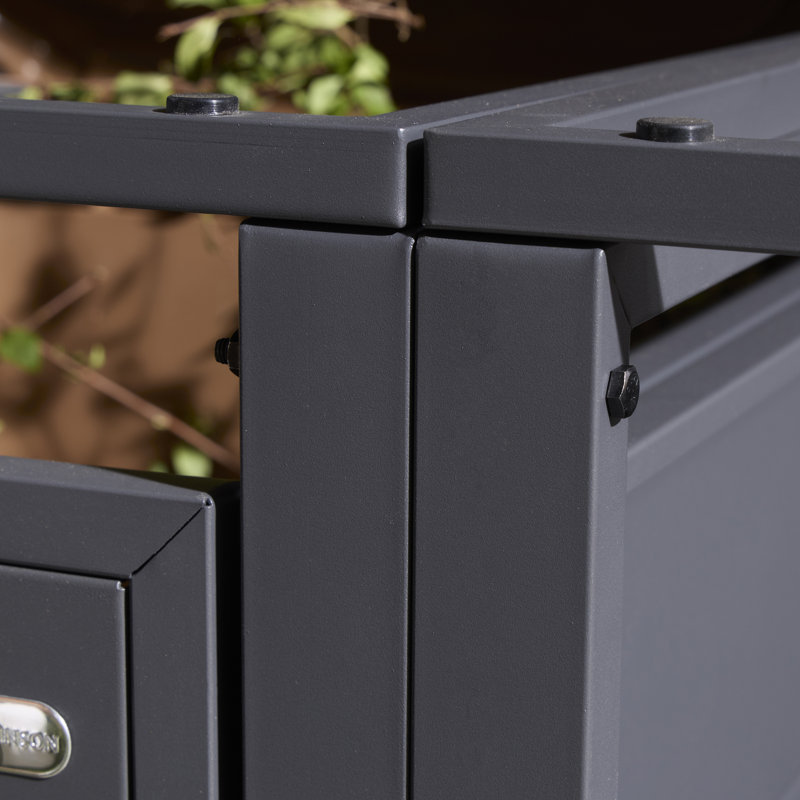 Metal Triple Bin Store, Anthracite