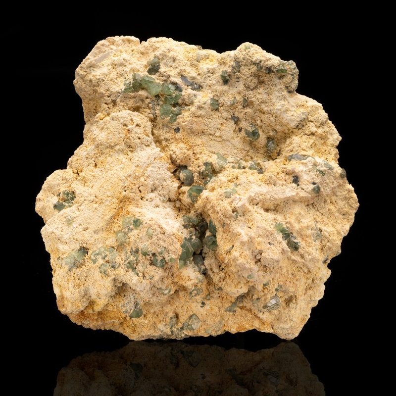 Demantoid Garnets in Matrix // 3.28 Lb.