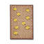 Tapis jaune tissé à envers lavable Mosso-990578979