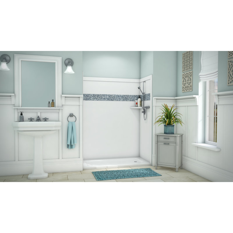 White Composite Mosaic Wall Accent Trim Kit
