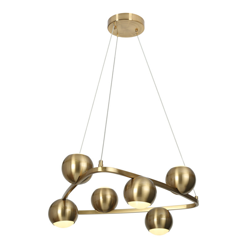 Bhagwan 6 - Light Statement Geometric LED Chandelier