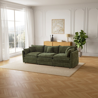3 Seater Chenille Sofa
