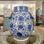 Vase bleu et blanc