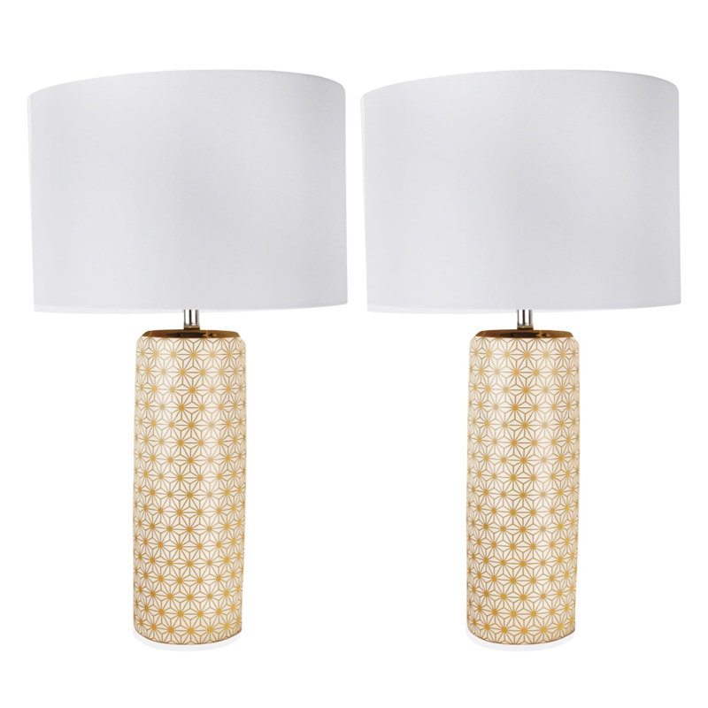 Culbertson Ceramic Table Lamp, Gold