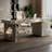 Rectangle White Sintered Stone Desktop Modern Desk-109050267