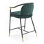 Tabouret de comptoir moderne 26 "H avec cadre en métal (ensemble de 2)