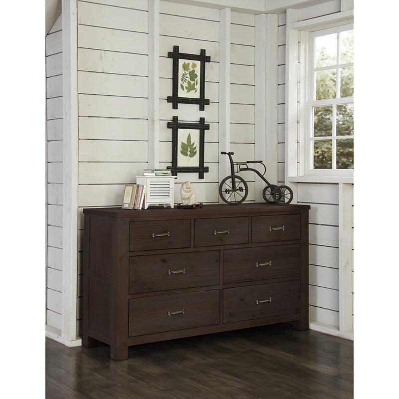 Commode 7 tiroirs Mateo, Espresso