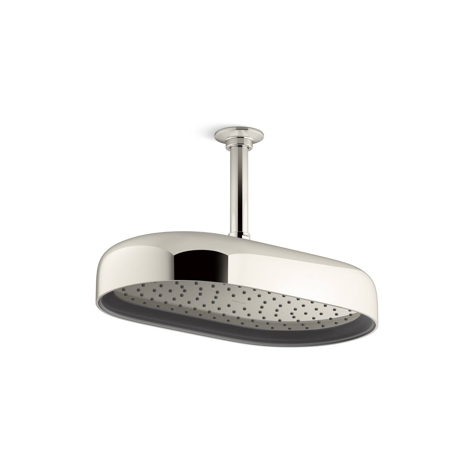 Statement 14" 2.5 GPM Oblong Rainhead, Vibrant Polished Nickel