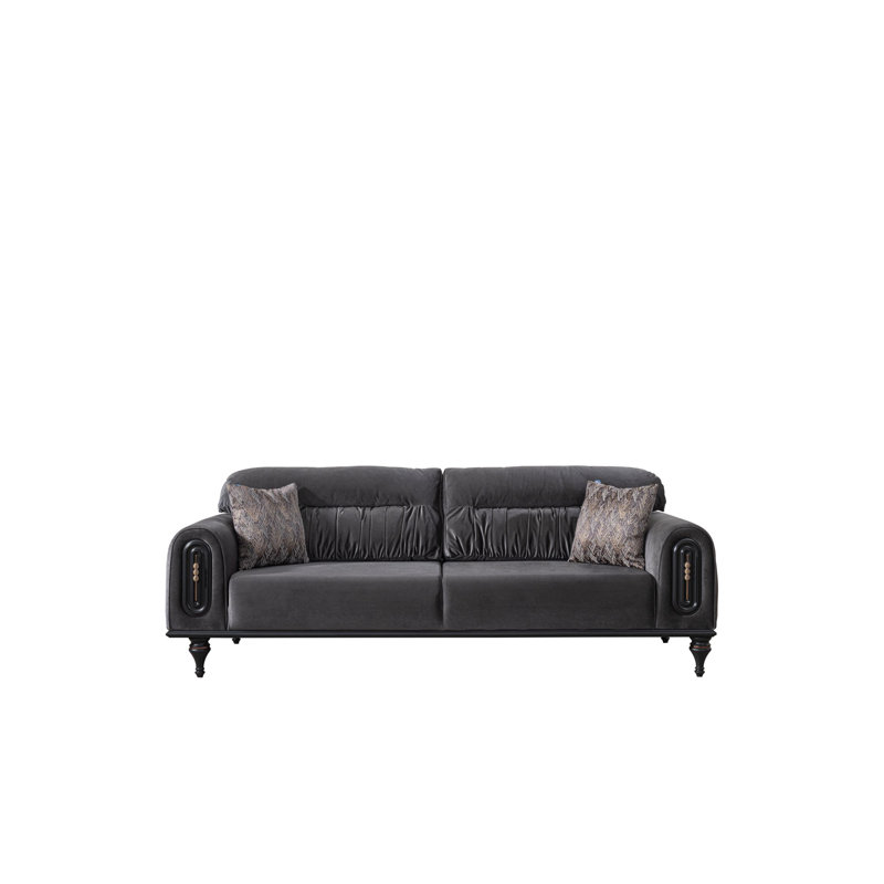 Decorius 90.551181102362'' Slipcovered Sofa