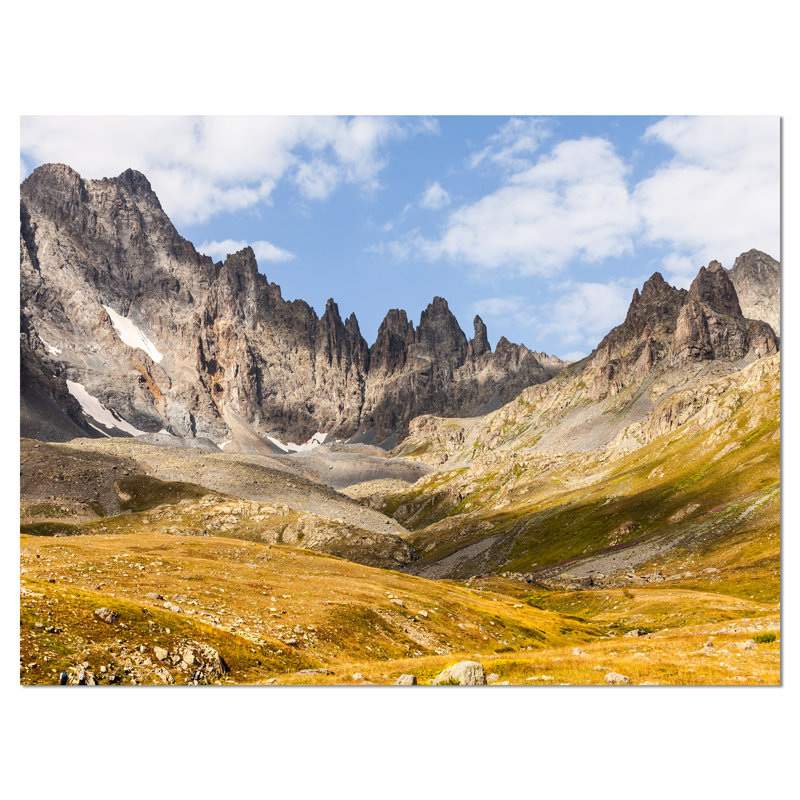 Golden Morning Landscape Canvas Print with Solid Wood Frame