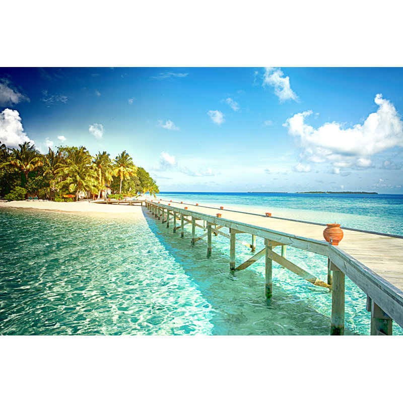 Idyllic Sea by MarcoMarchi - No Frame Print on Canvas, 30cm H x 46cm W