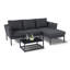Boisdale Outdoor Fabric Chaise Sofa Set-246789429-246789430