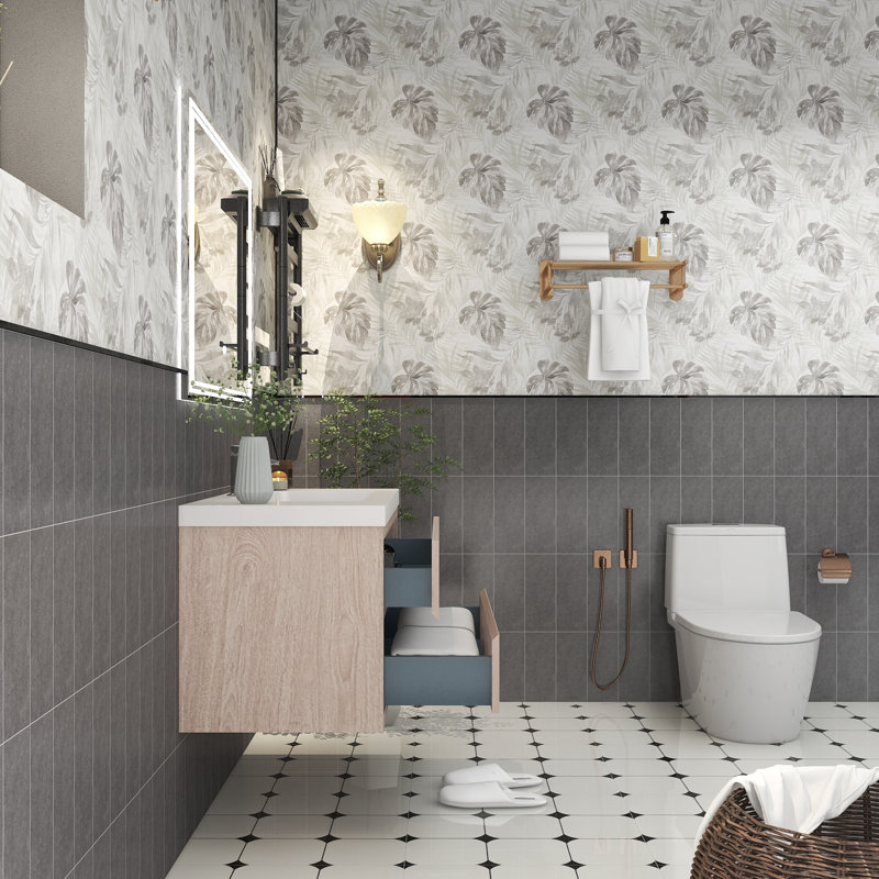Meuble-lavabo simple 41,5 po avec plateau Futral, Bois rose