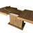 Modern Expandable Dining Table with Storage Cabinet
