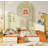 Velvet Upholstered Daybed with Stairs & Gas Lift Storage Ottoman-1740501168-1740501183