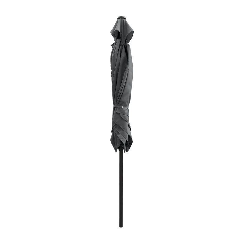 Parasol de marché carré 6,5 pi Tempo, Gris