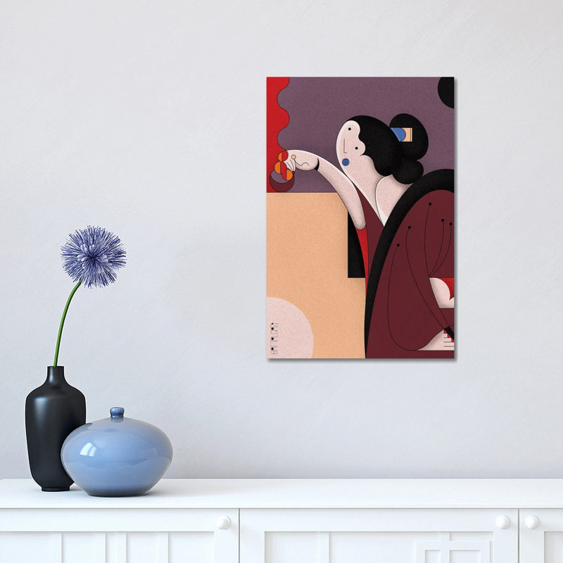 Girl Lighting Candle by John Battalgazi - Wrapped Canvas Print, 30.48 cm H x 45.72 cm W