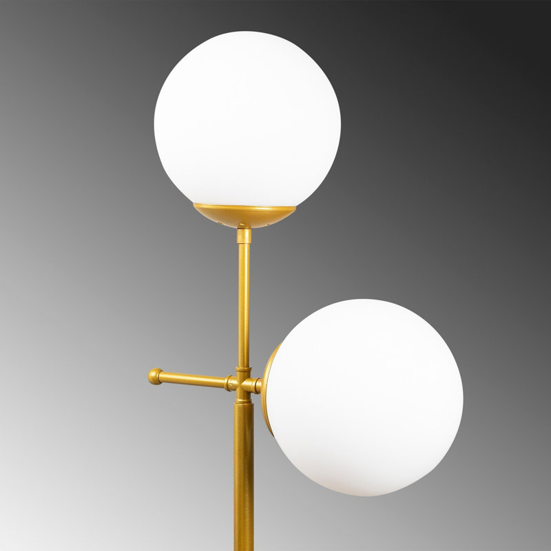 Lampe sur pied à branches 68,38 po Cawe, Noir