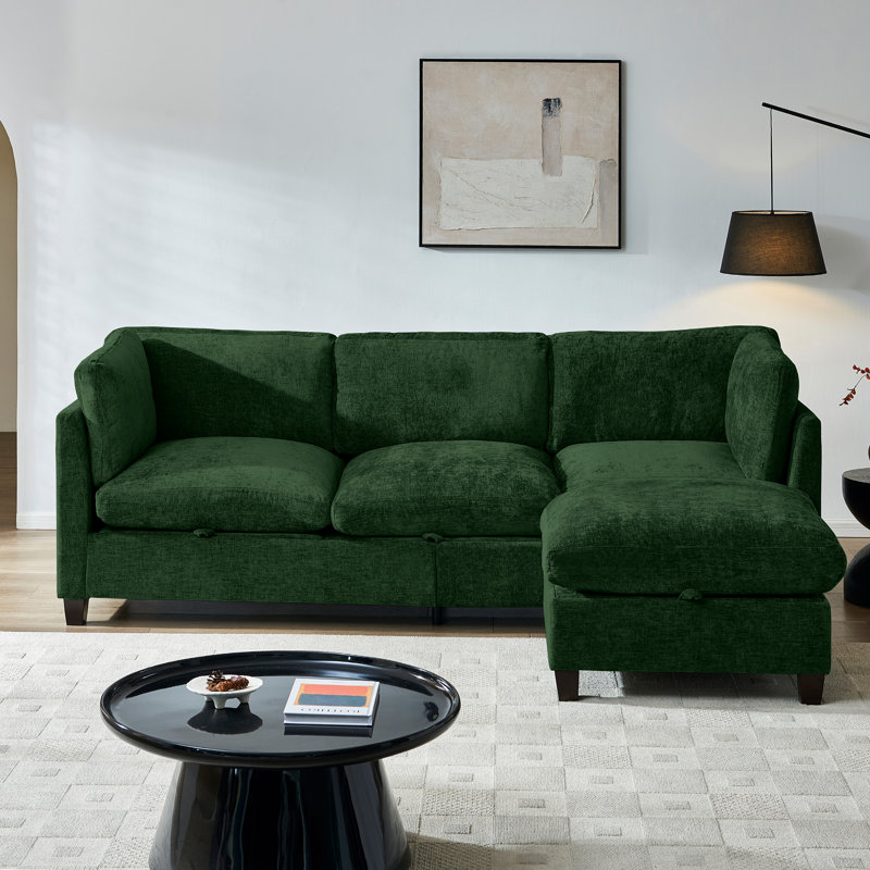 Sectionals, Chenille - Vert