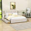 Grand lit plateforme tapissier avec tiroirs de rangement-926028816