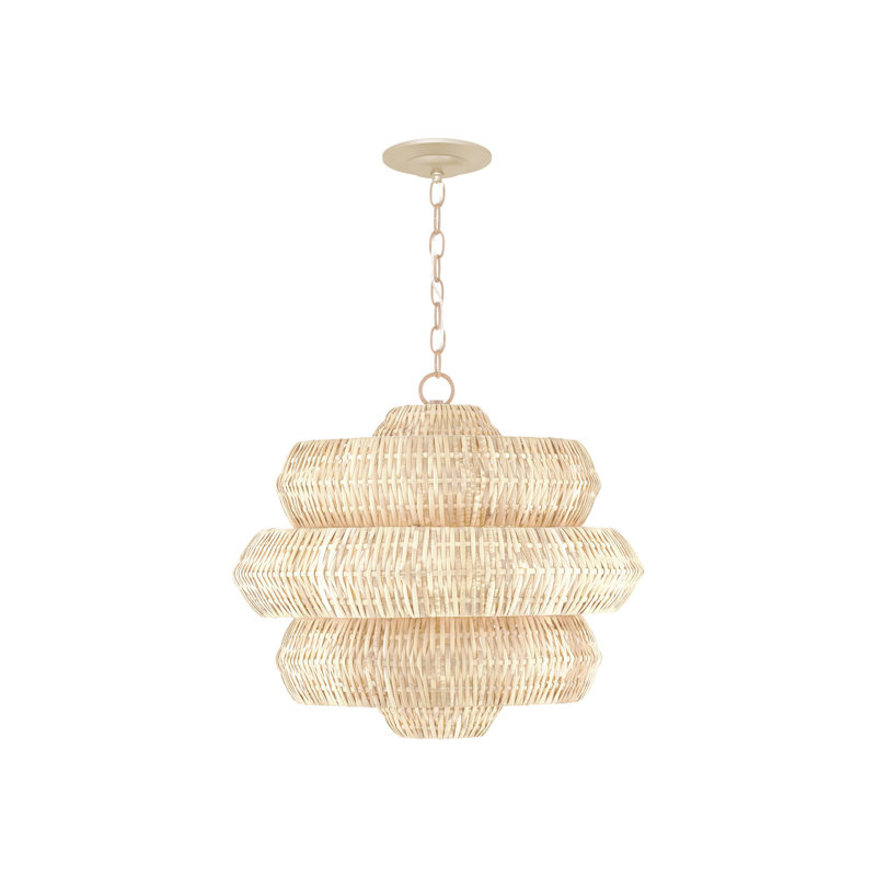 Antibes Chandelier, 20" H x 22.5" W x 22.5" D, 3 Lights