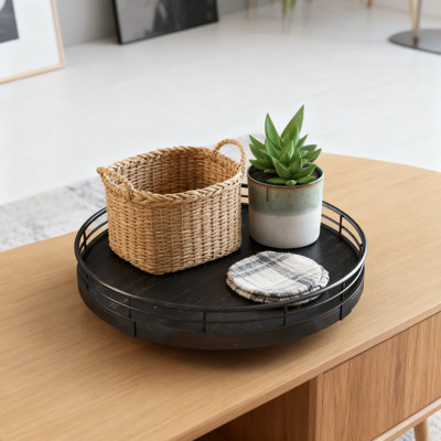 Plateau tournant en bois pour meuble-lavabo, comptoir de cuisine et bureau