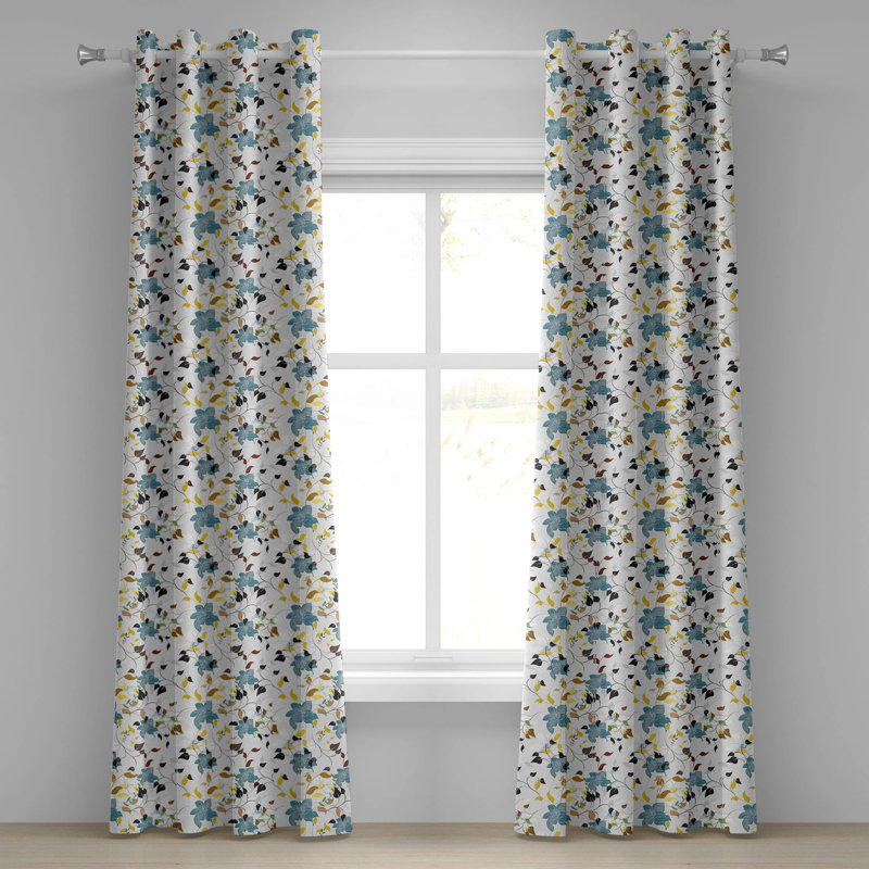 Sateen Blackout Curtain Pair, 50" W x 84" L