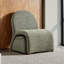 Fauteuil d'appoint sans accoudoirs avec rangement et repose-pieds Effortlessly Stylish | Conception moderne peu encombrante pour le salon, la chambre à coucher et le bureau-556572027
