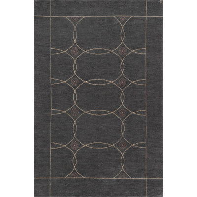 Sparta Wool Geometric Area Rug in Gray/Brown/Taupe