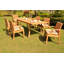 Jauss Outdoor 13 - Piece Teak Dining Set-934019798-934019801