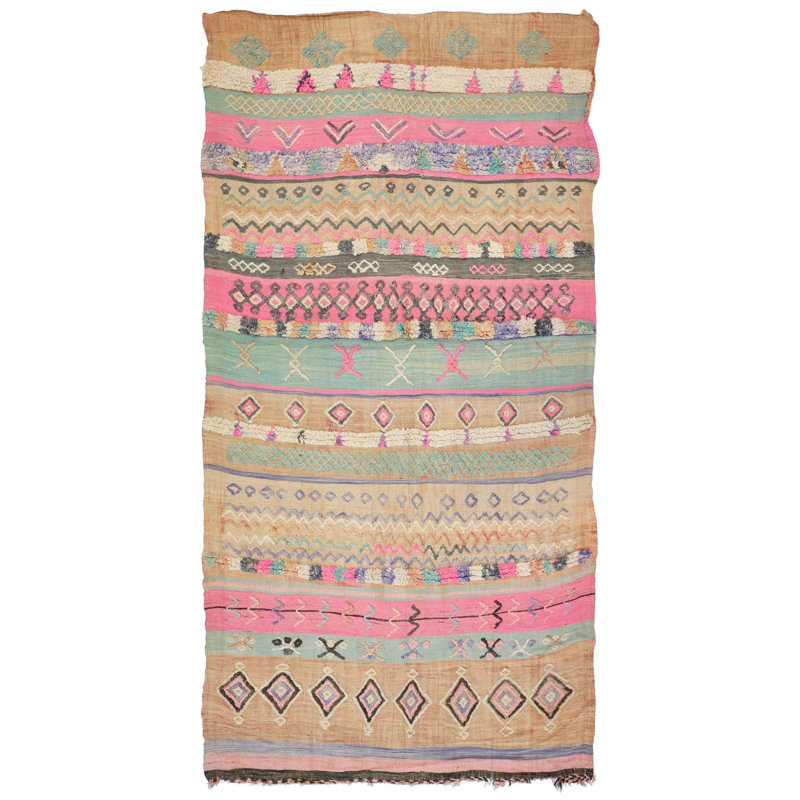 Moroccan Rugs One-of-a-Kind Rectangle 5'4" X 9'3" Flatweave Area Rug