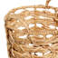 Panier de rangement fonctionnel et brun à motif de ruppie maritime fait main avec poignées, ensemble de 3