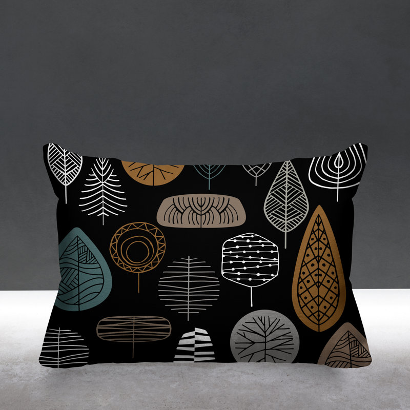 Coussin décoratif intérieur / extérieur Felicity, Noir