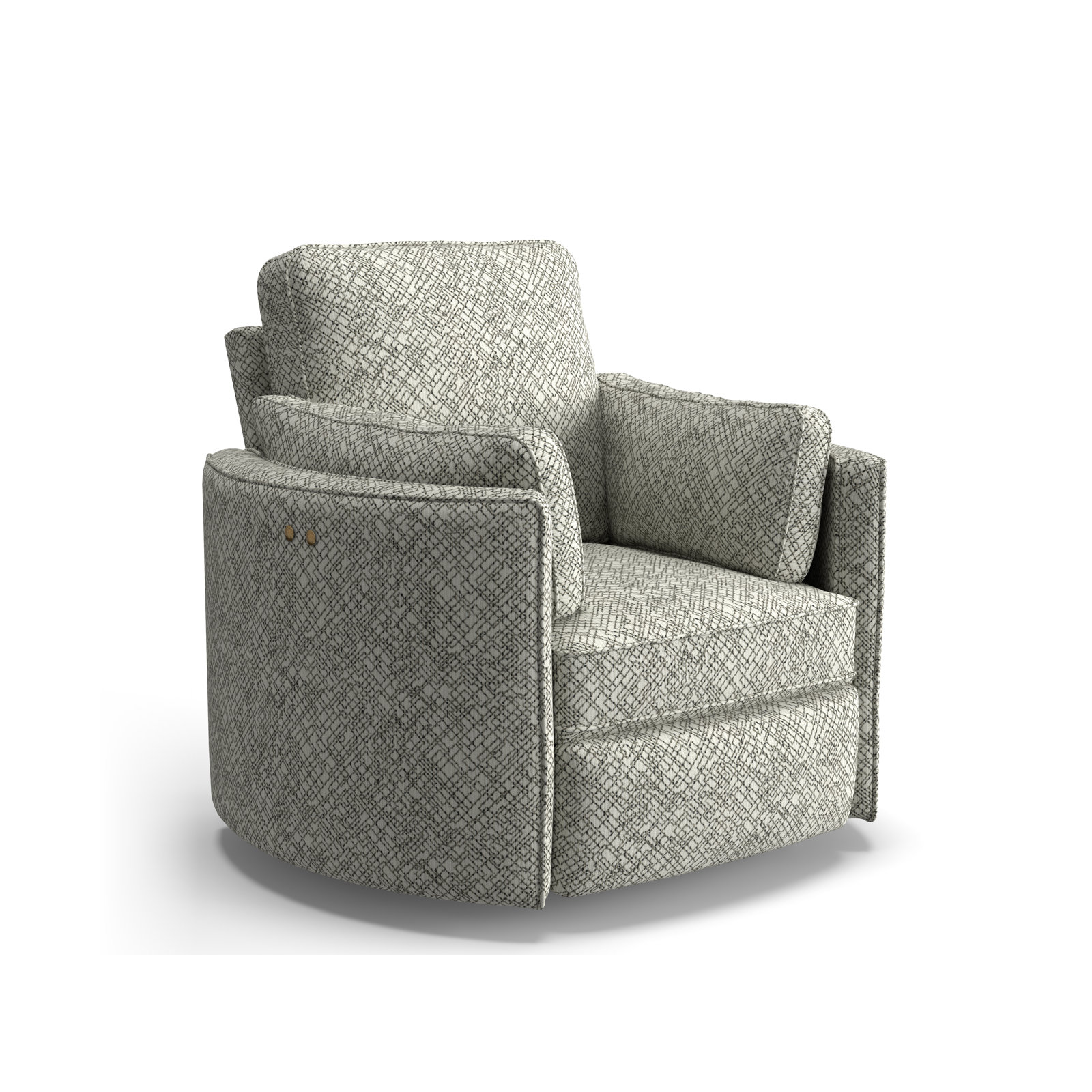 Swivel Barrel Recliner, Global Wool Graphic Print Revolution®, Power