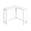 Table console d'angle en bois blanc de 91 cm (36 po)-616137813-616137820-616137835