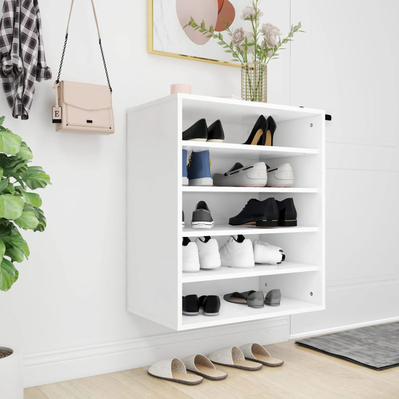 Shoe Cabinet Engineered Wood, White