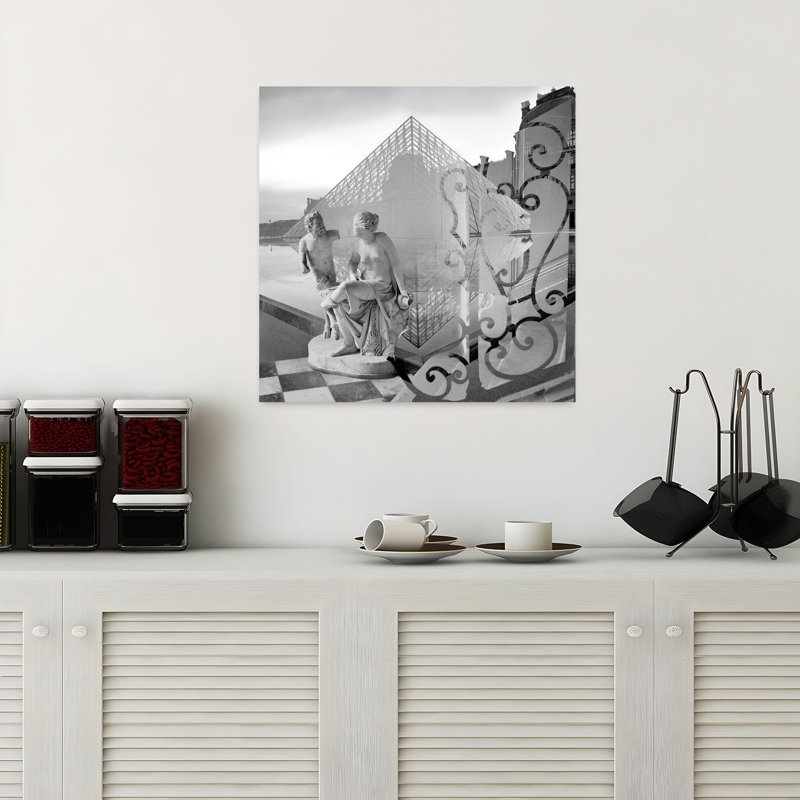 Château du Louvre 1, art de l'architecture contemporaine, H 18 po x l 18 po