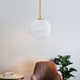 1-Light  Single Moon Globe Pendant For Hallway/Dining Room