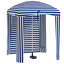 Cabana d'extérieur à volants avec murs Outsunny
