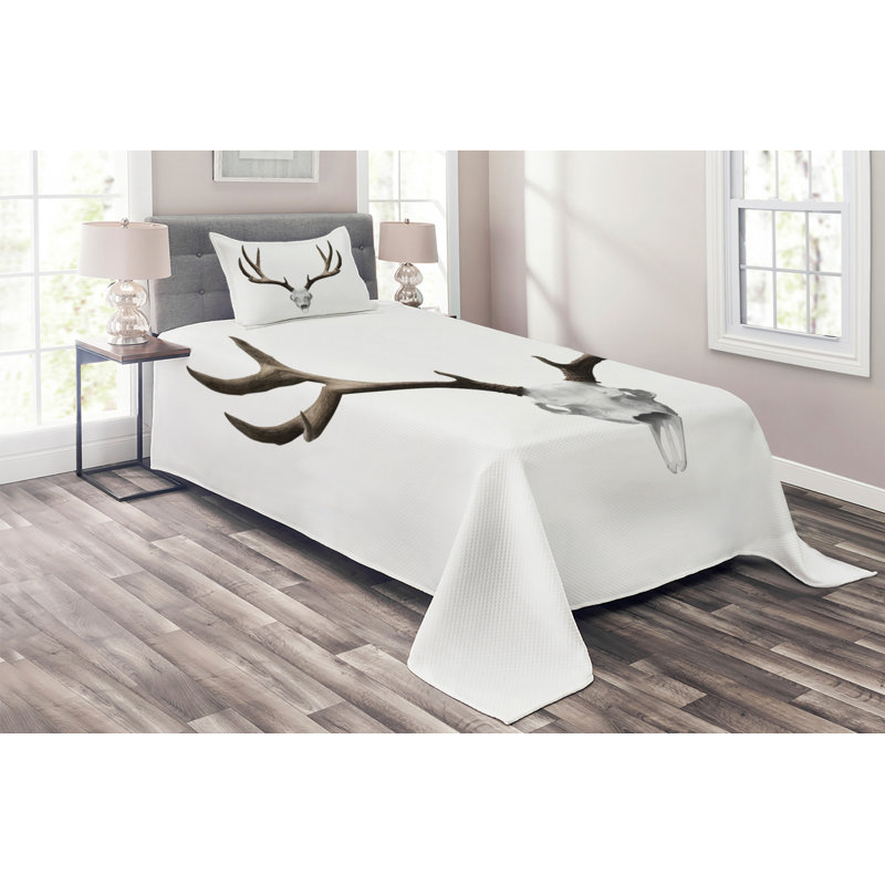 Rustic Coverlet, Twin Bedspread + 1 Sham