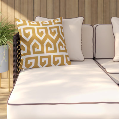 Geometric Outdoor Reversible Throw Pillow